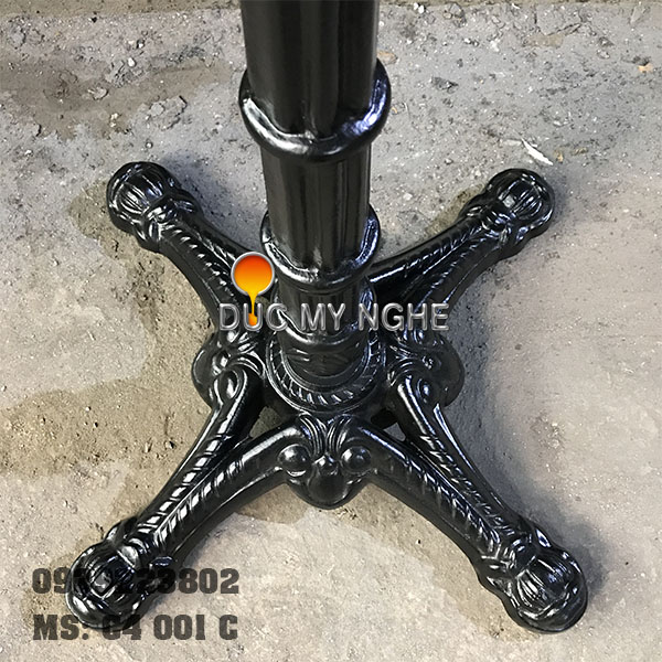 Bàn cafe 4 chân đâu lân đế lớn C4 001 C h4